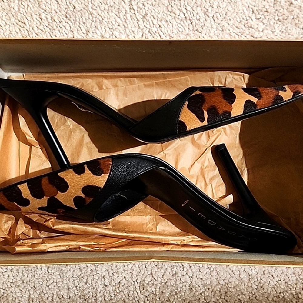 Casadei sandals leopard print